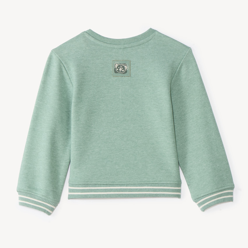 Sweater van fleece jongens met reliëfprint van een koala 