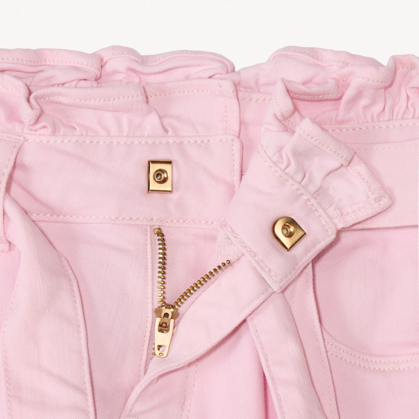 Paperbag jeans met strik voor meisjes 