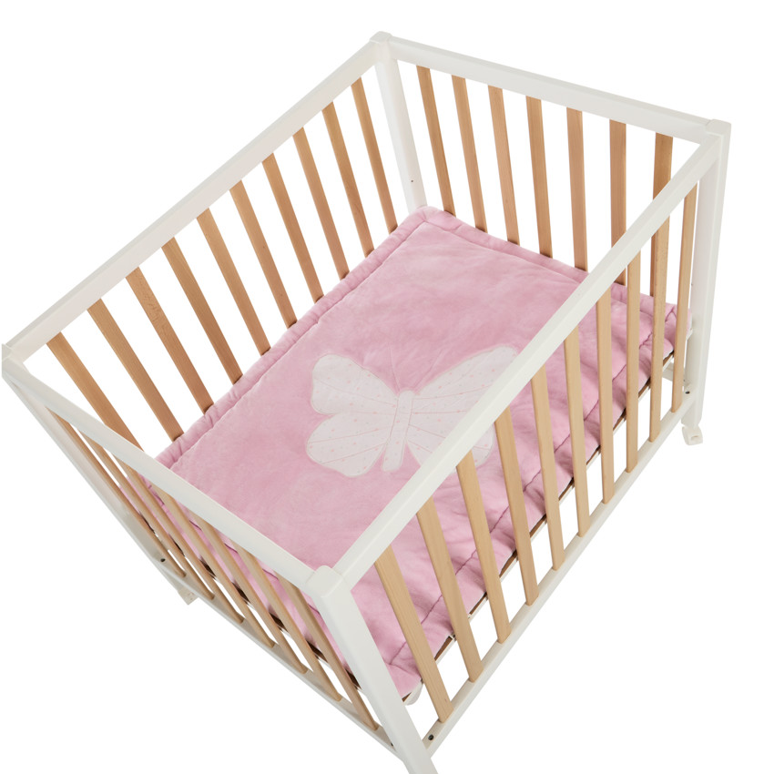 Tapis de parc bi-matière 70 x 95 cm imprimé/Papillon 