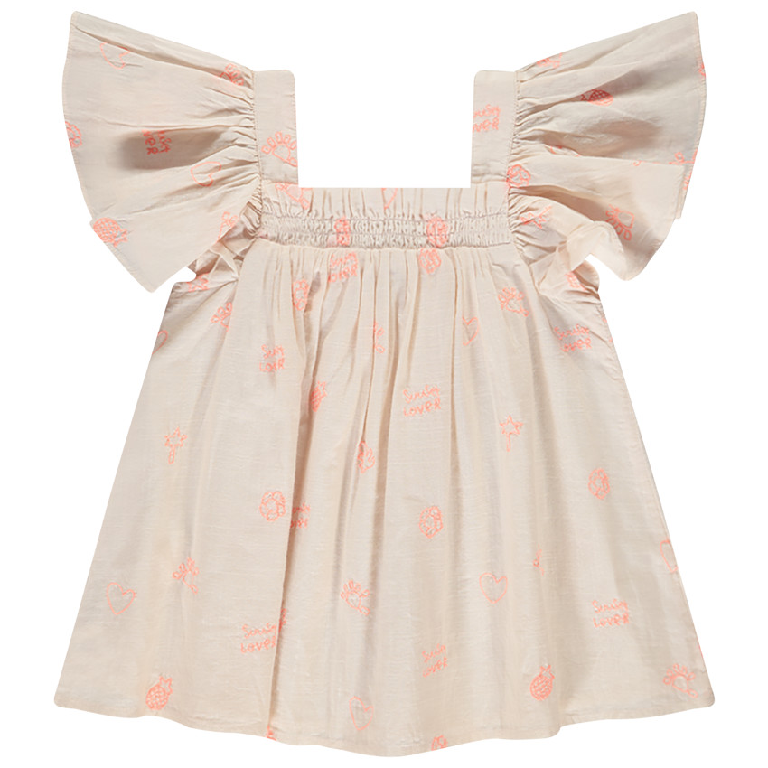 Top péplum imprimé fantaisie pour fille 