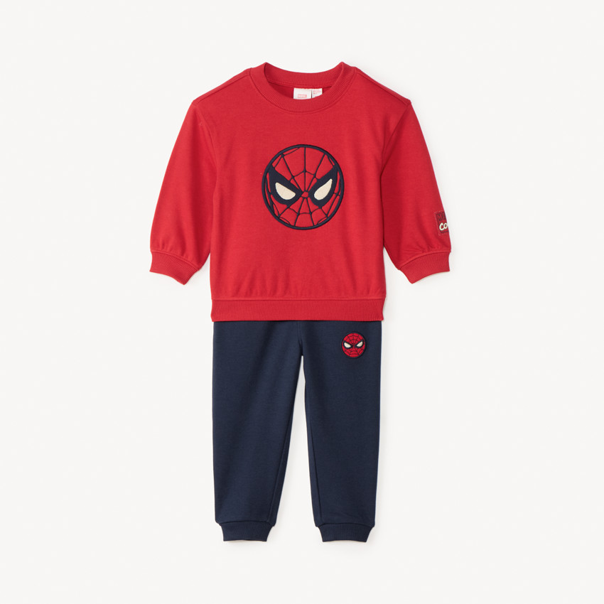 Joggingset van fleece Spiderman Marvel voor babyjongen 