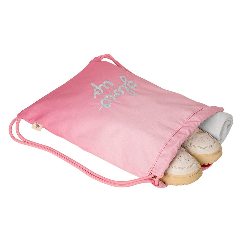 Waterdichte rugzak met trekkoord Pink Glowup 