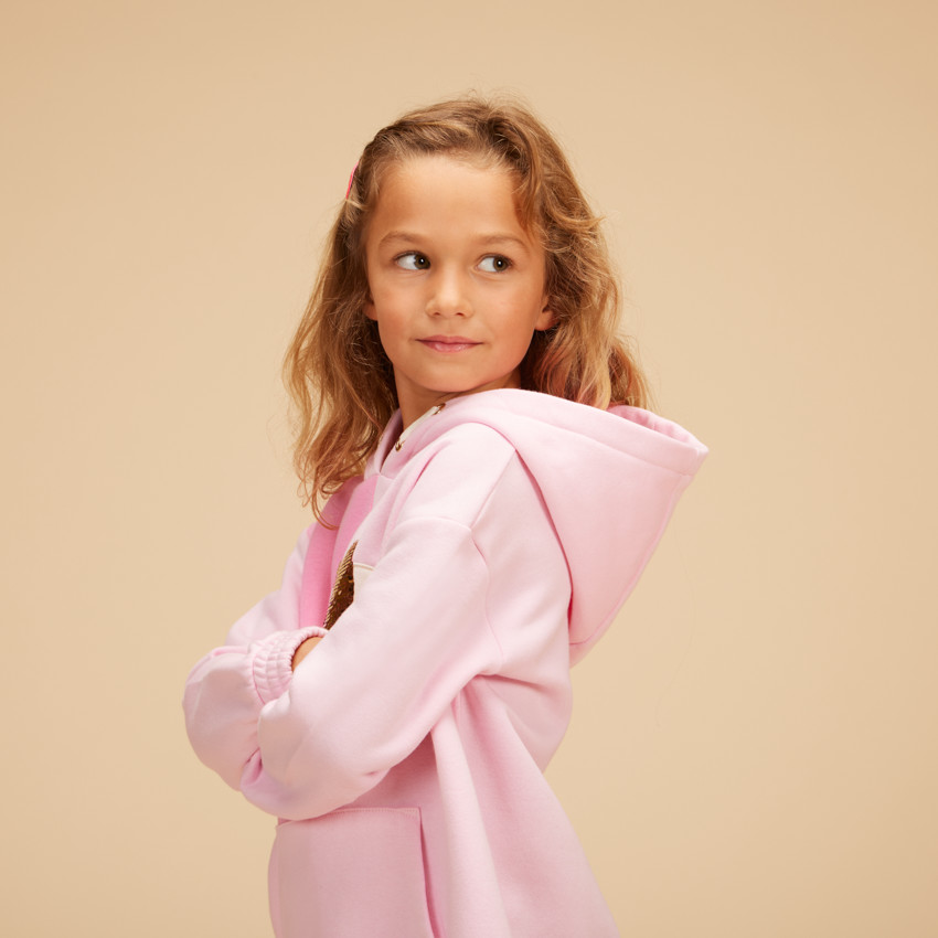 Robe sweat à capuche en molleton Minnie Disney pour fille 