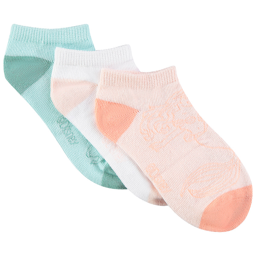 Lot de 3 paires de chaussettes courtes Ariel Disney pour fille 