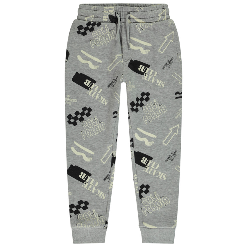 Jogging molleton imprimé fantaisie pour garçon 