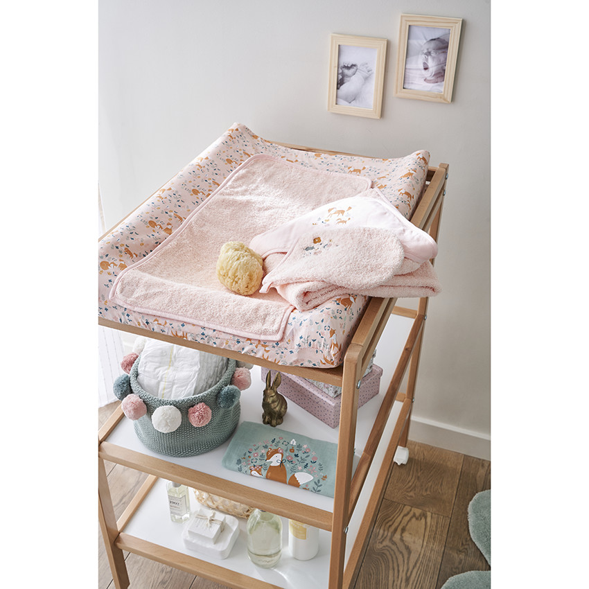 Cape de bain et gant de toilette Forêt enchantée 