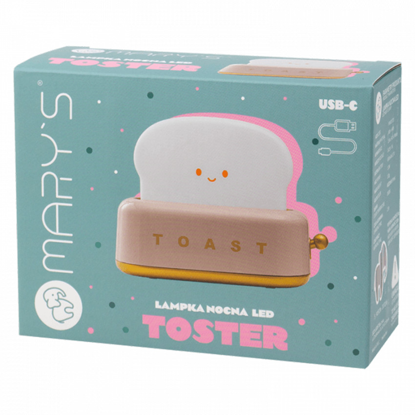 Veilleuse LED Toaster Rose 