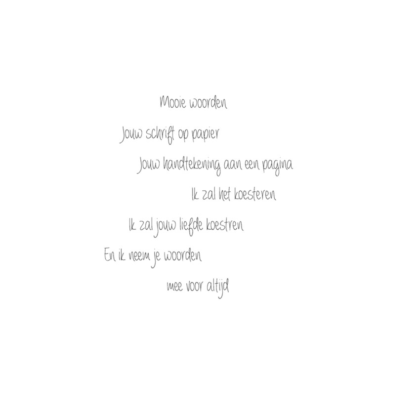 Livre Album de poésie "Texte Néelandais" Rose 