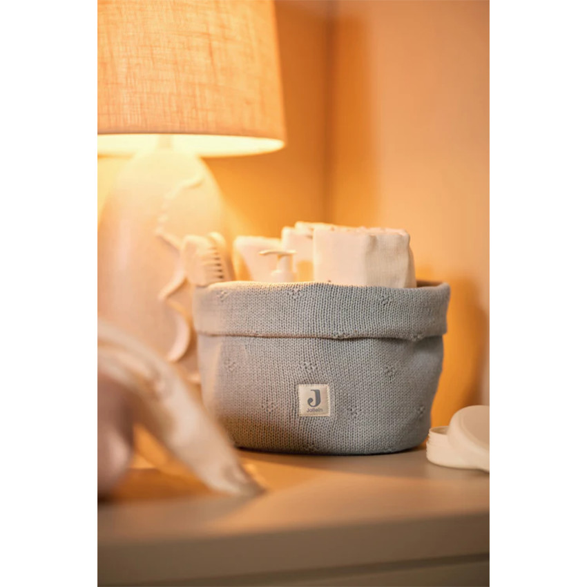Opbergmand 14x18cm Cosy Knit Sea Green 