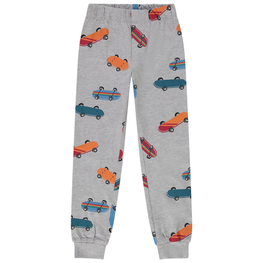 Pyjama 2 pièces imprimé skates pour garçon 