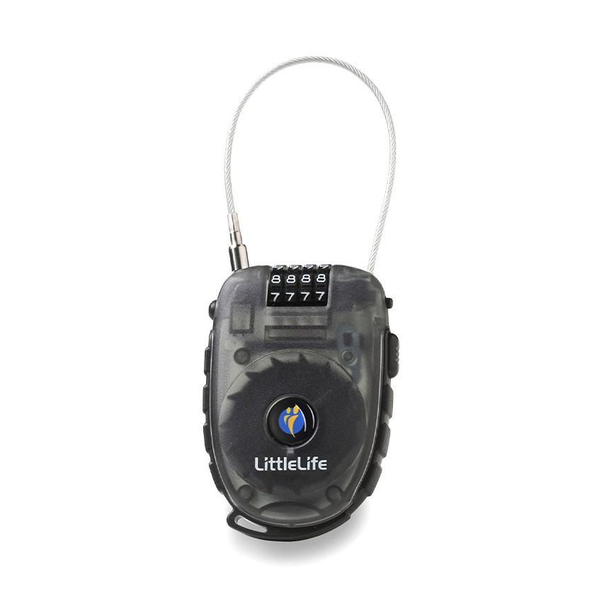 Cadenas à code antivol avec câble rétractable pour poussette 