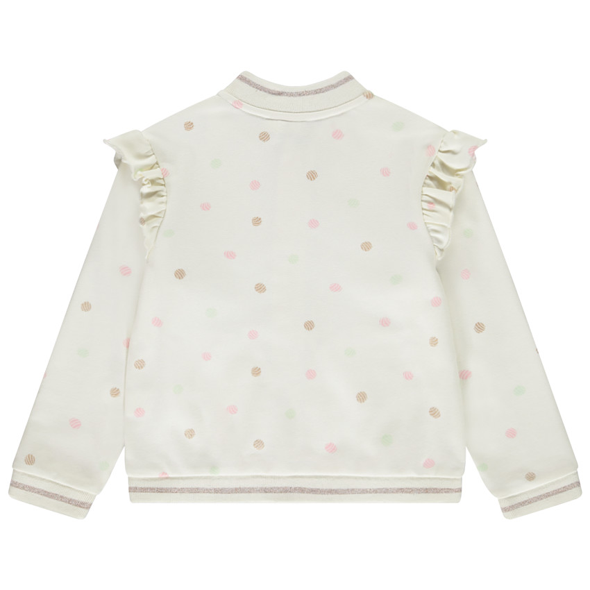 Vest teddy in fleece met schelpenprint voor meisjes 