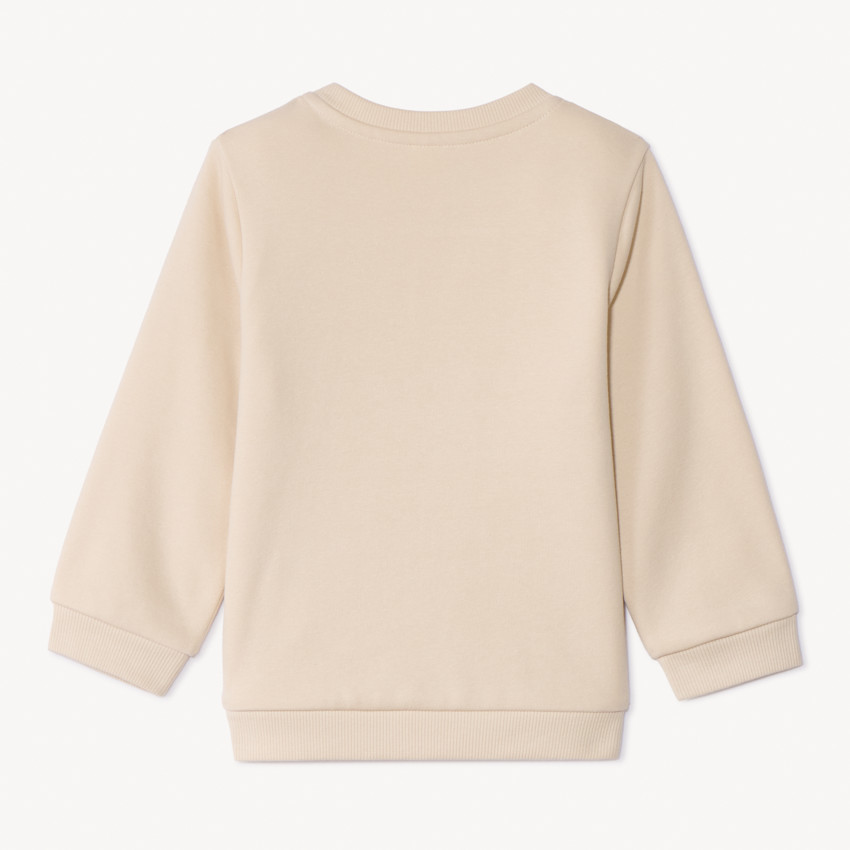 Sweatshirt van fleece met reliëfprint voor babyjongens 