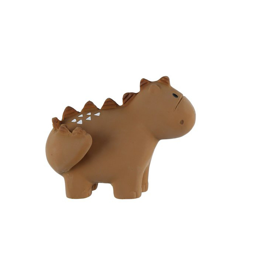 Hochet de bain en caoutchouc Dinosaure ocre 