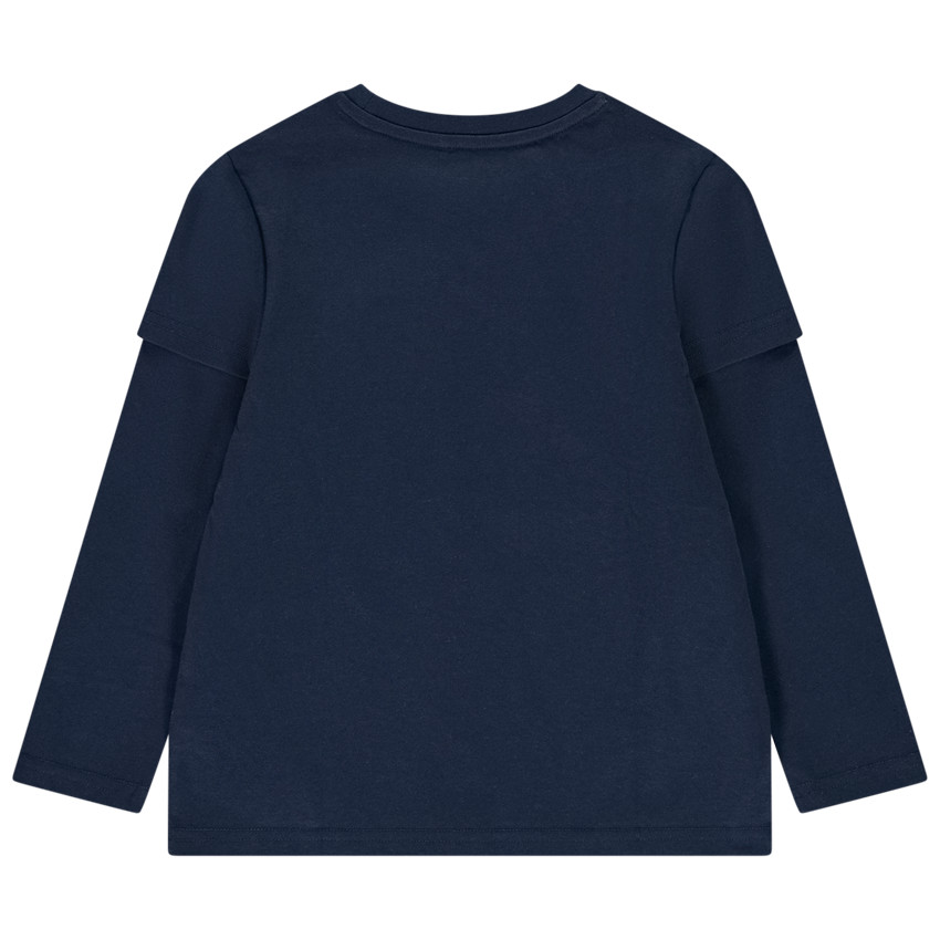 Lange mouwen T-shirt met 2 in 1 effect voor jongens 