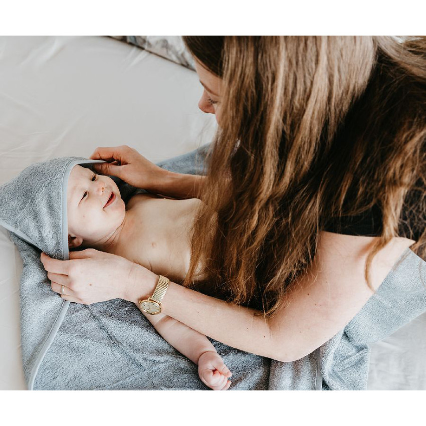 Cape de bain/Tablier de bain 98x104cm Moon Blue 