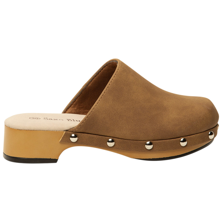 Sabots marron avec rivets pour fille 