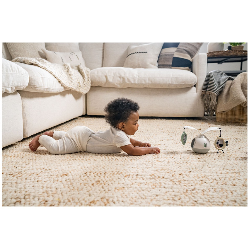 Mobiel geluid en licht op de vloer Tummy Time Black&White 