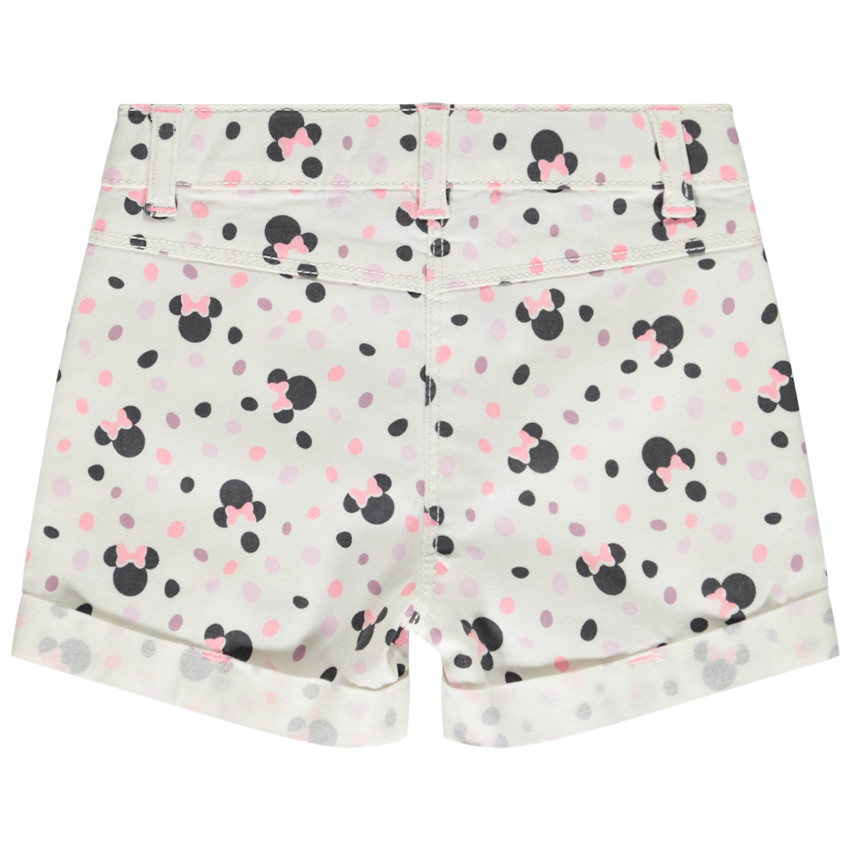 Short en jean imprimé Minnie Disney pour bébé fille 