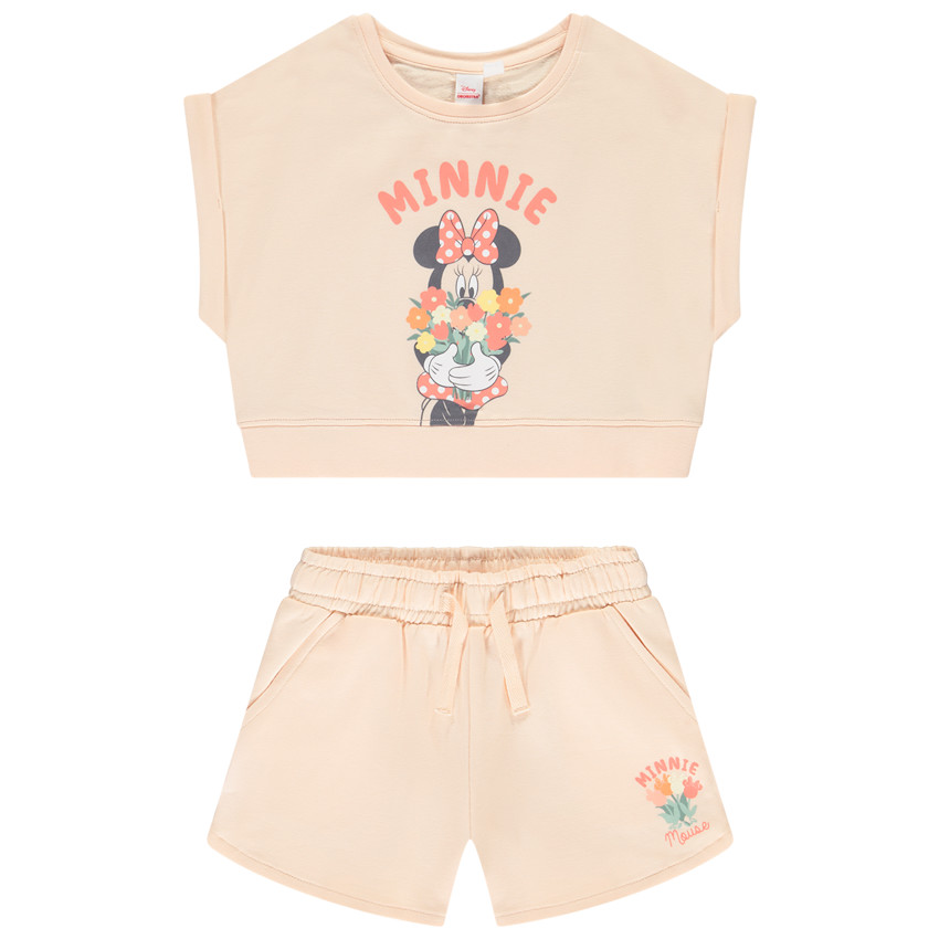 T-shirt met doosvorm en short Minnie Disney voor meisjes 