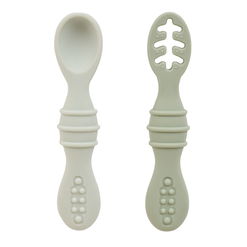 Lot de 2 cuillères d'apprentissage Miamix - Vert 