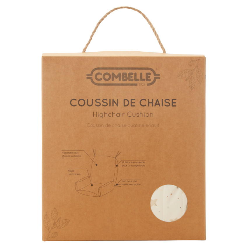 Coussin de chaise haute imperméable Douce Hirondelle écru 