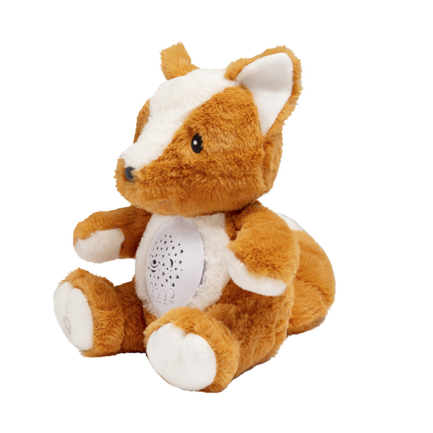 Peluche veilleuse avec projecteur Gaspard le renard 