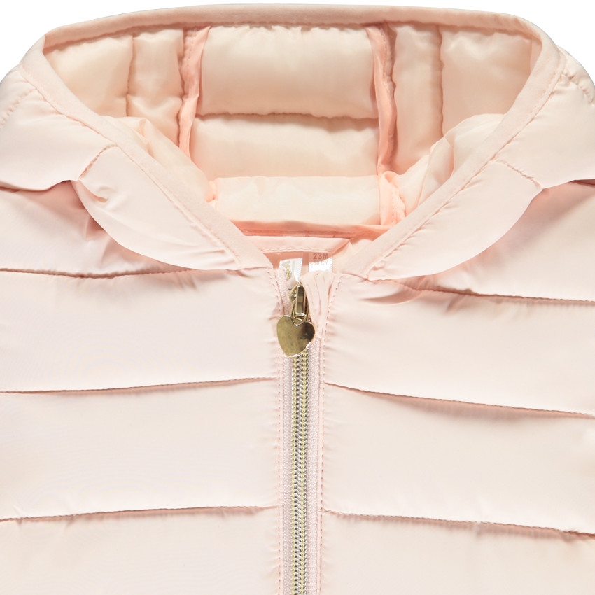 Doudoune fine en toile matelassée uni pour bébé fille 