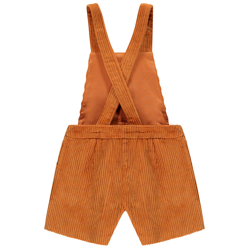 Korte salopette in ribfluweel, voor meisjes. 