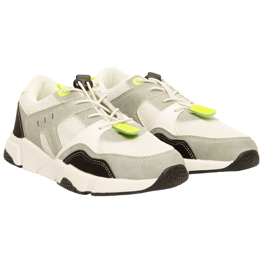 Baskets de sport avec lacets élastiqués et stopppeur pour garçon 