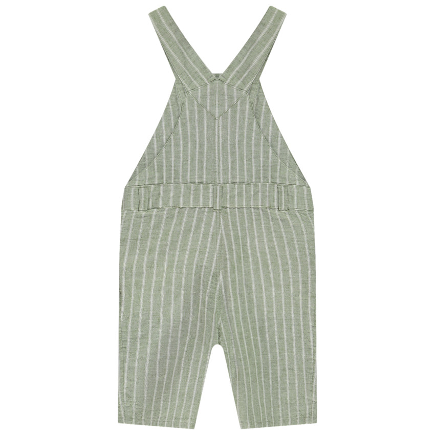 Salopette courte rayée pour bébé garçon 