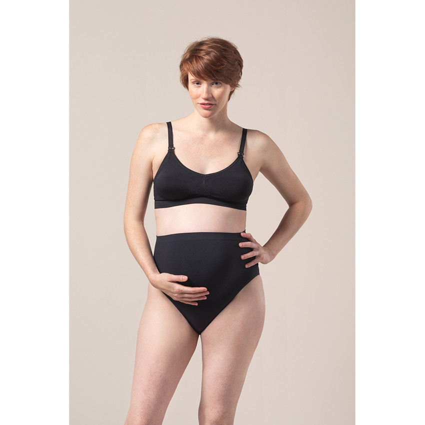 Culotte de grossesse taille haute sans coutures unie 