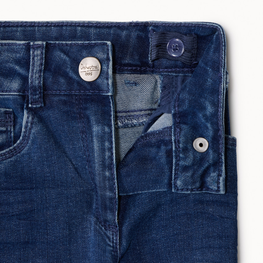 Jean en denim coupe évasé pour fille 