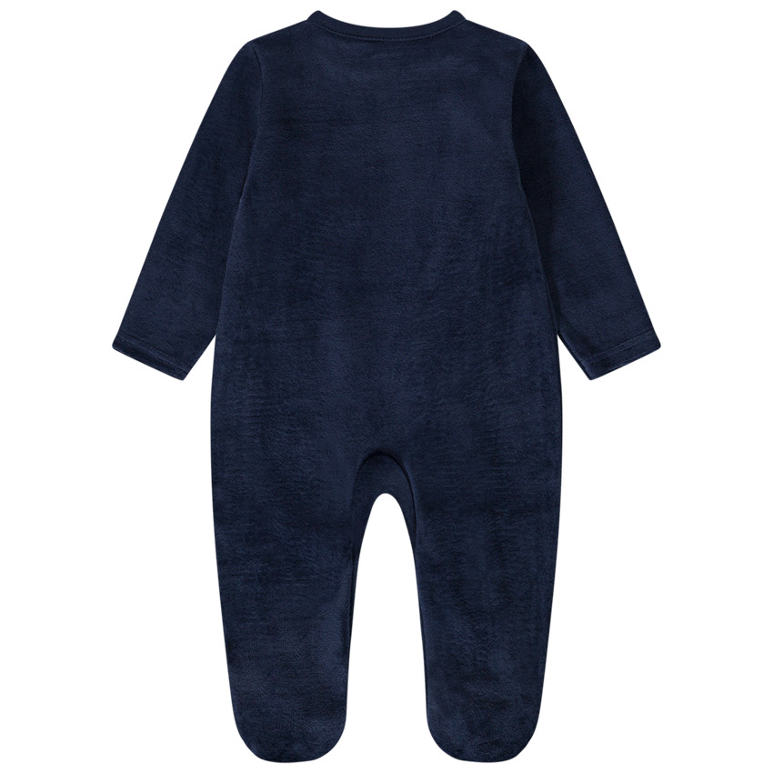 Pyjama van fluweel voor meisjes met verschillende openingen afhankelijk van de leeftijd 