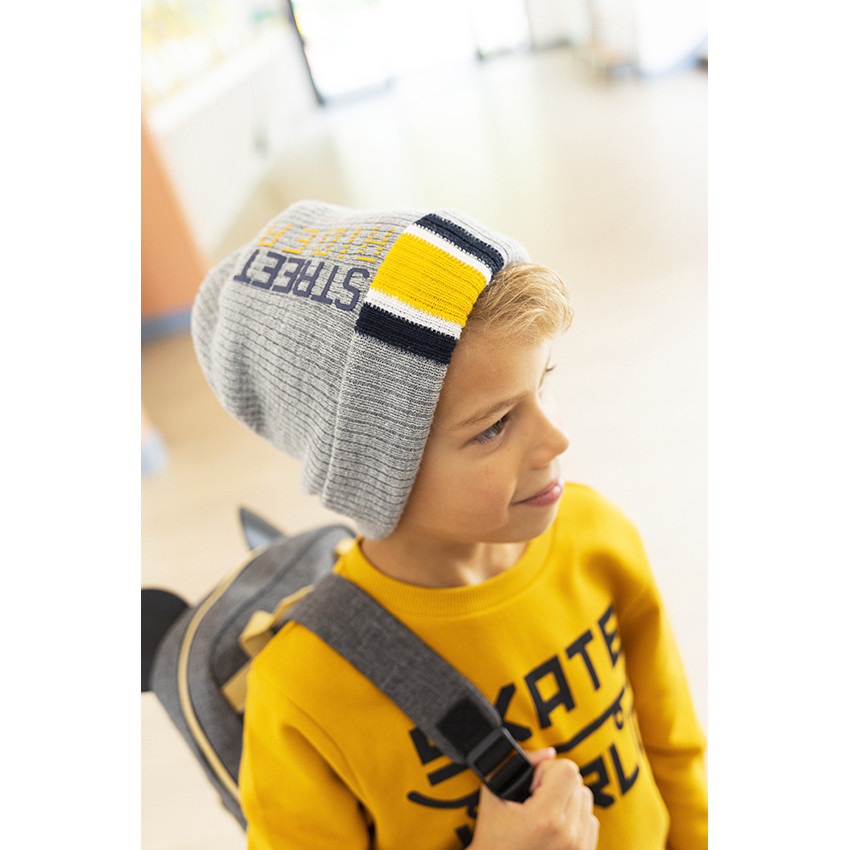 Muts van tricot met street rider-print voor jongens 