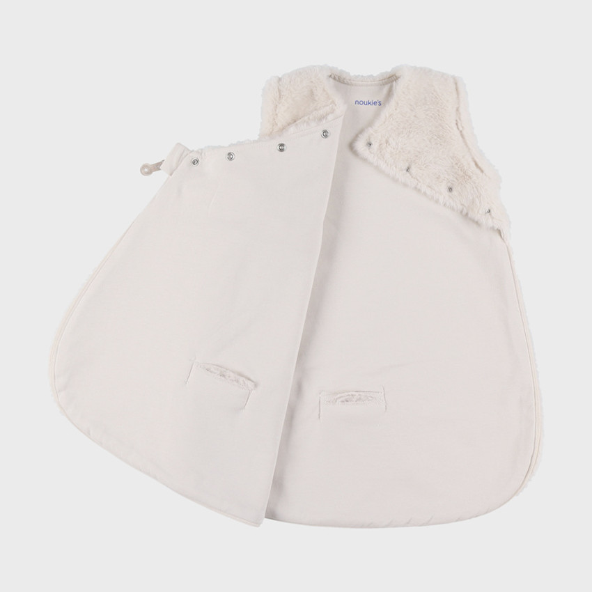 Slaapzak 50cm afneembare mouwen Imitatie bont Beige MM25 