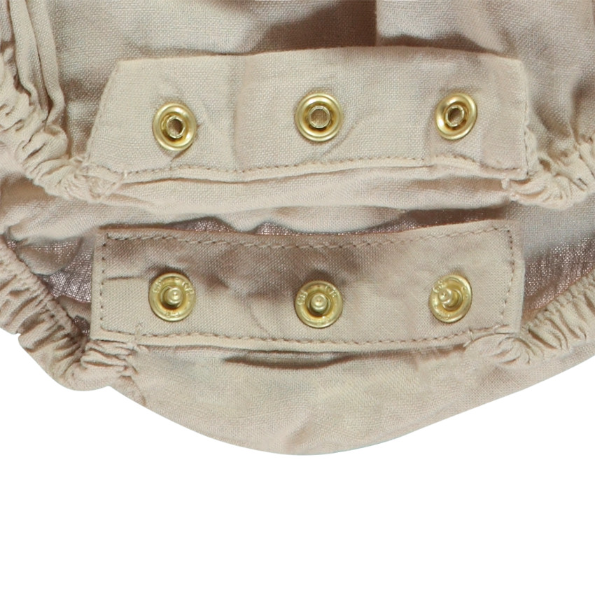 Robe body à manches volantées et Tour Eiffel brodée pour bébé fille 