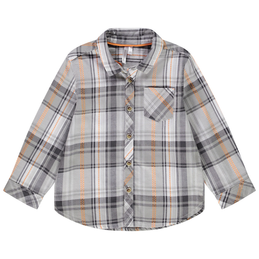 Lange mouwen geruite shirt voor baby jongen 