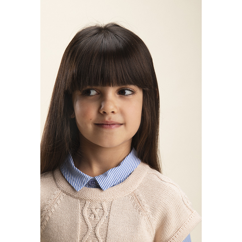 Pull sans manches pour fille 