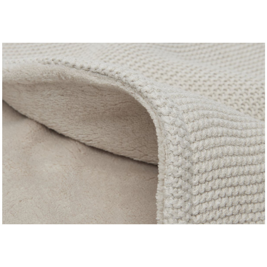 Couverture Lit Basic Knit 100x150cm Nougat/Fleece 