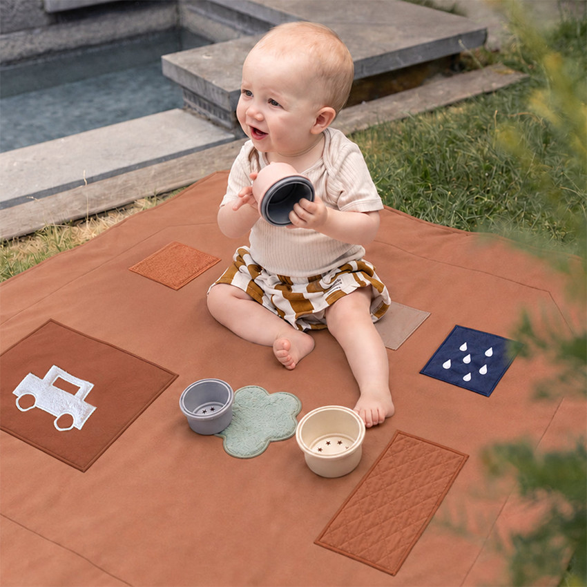 Tapis de Parc & Jeu Housse 75x95cm Pure Coton Moka 