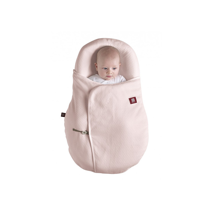 Couverture à emmailloter Cocoonacover ouatinée – Powder Pink 