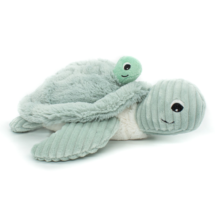 Peluche Ptipotos Tortue maman/bébé - Menthe 