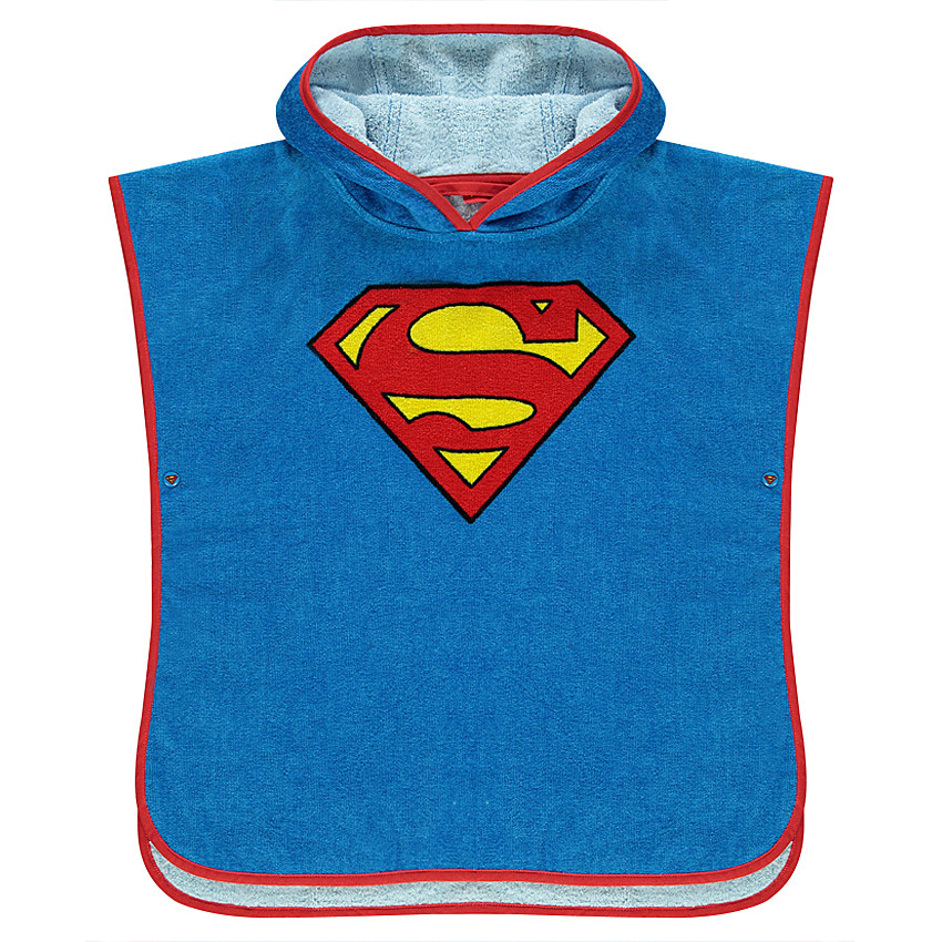 Cape de bain à capuche DC Comics logo Superman 