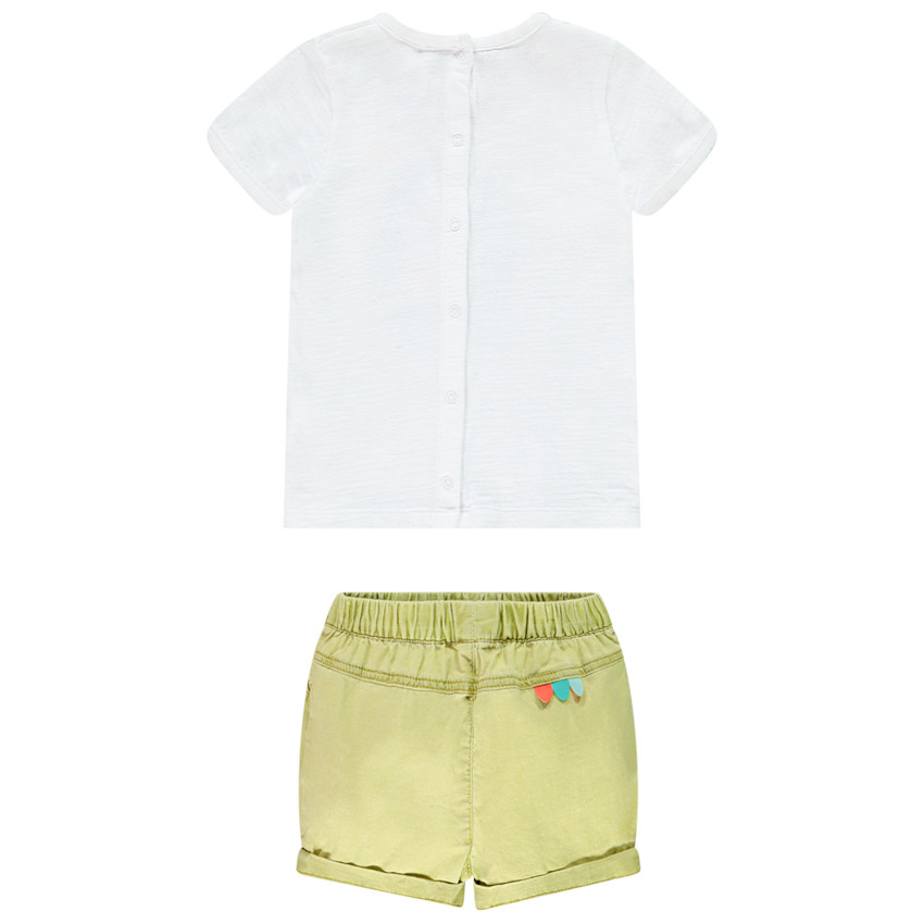 Ensemble t-shirt print dinosaure et short pour bébé garçon 