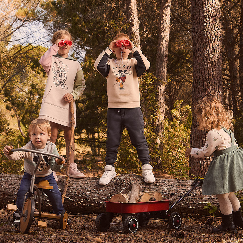 Robe sweat effet color block Minnie Disney pour fille 