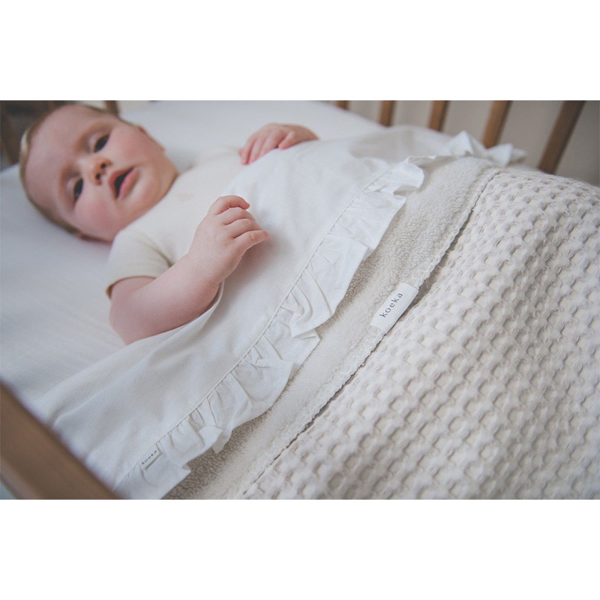 Couverture lit Teddy Oslo Gaufré Natural Pebble 100x150cm TOG 0.3 