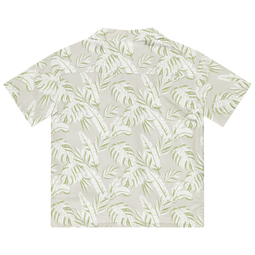 Chemise manches courtes imprimée feuillages pour garçon  