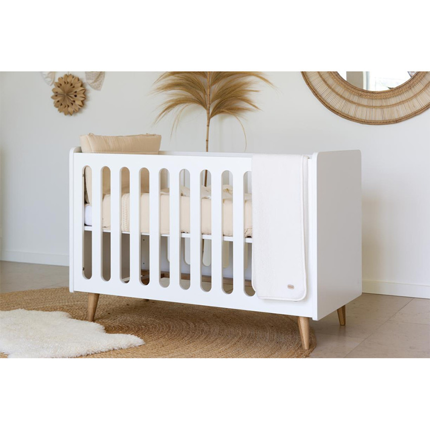 Lit Boho 70x140cm transformable en banquette White 