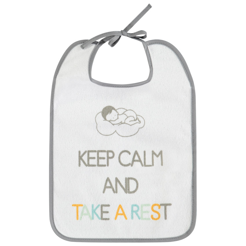 Set van 7 badschorten in badstof met knoop en bedrukte berichten 